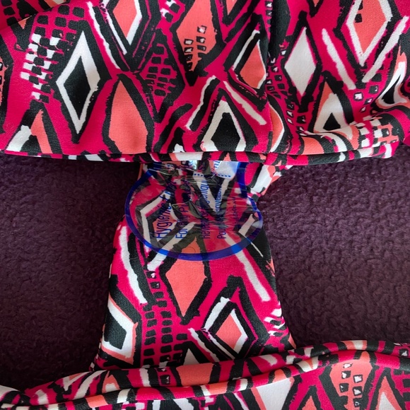 Fused Hawaii bikini bottom Medium diamond print pink black white - Picture 4 of 8